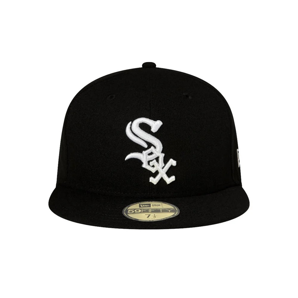 NEW ERA 59fifty kappe chicago white sox ac perf, Schwarz