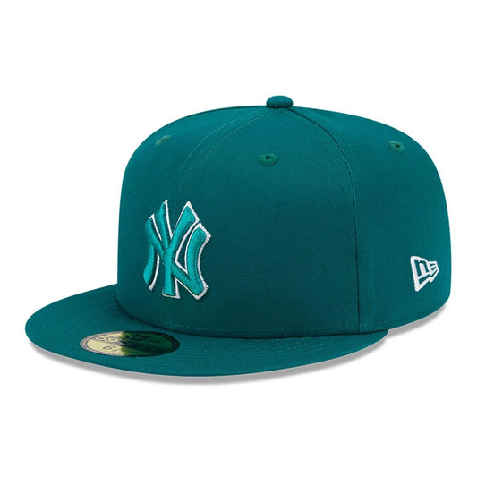 NEW ERA 59fifty kappe new york yankees team outline, Grün