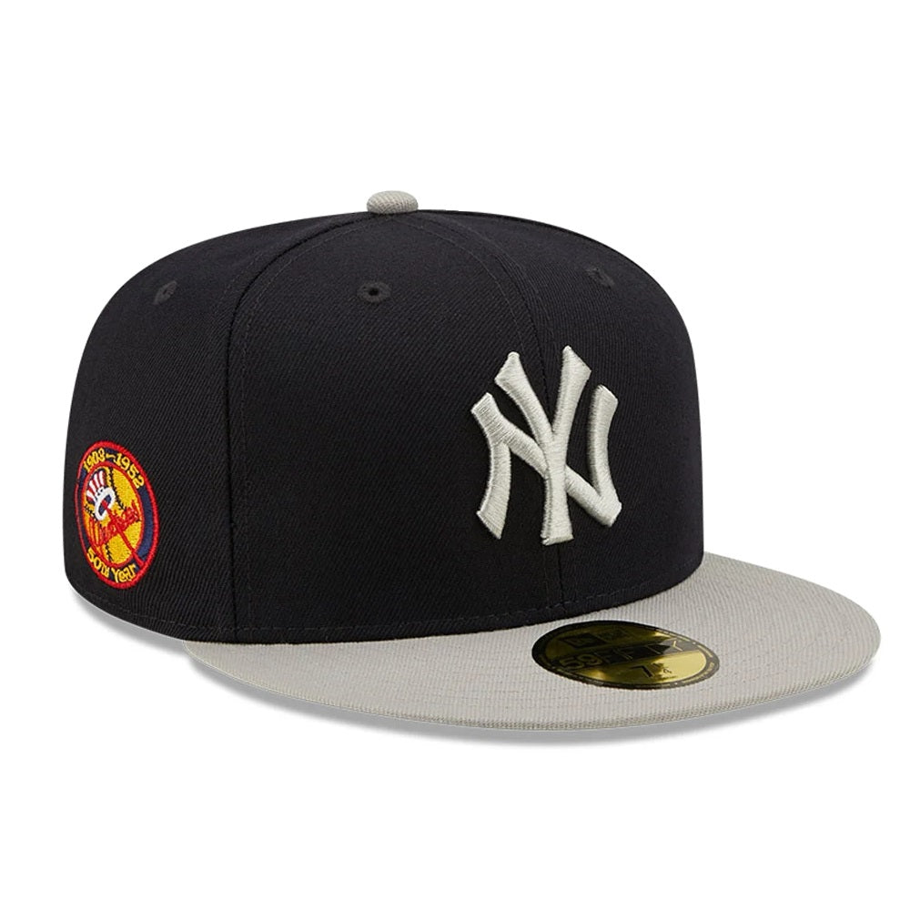 NEW ERA 59fifty kappe new york yankees side patch, Blau