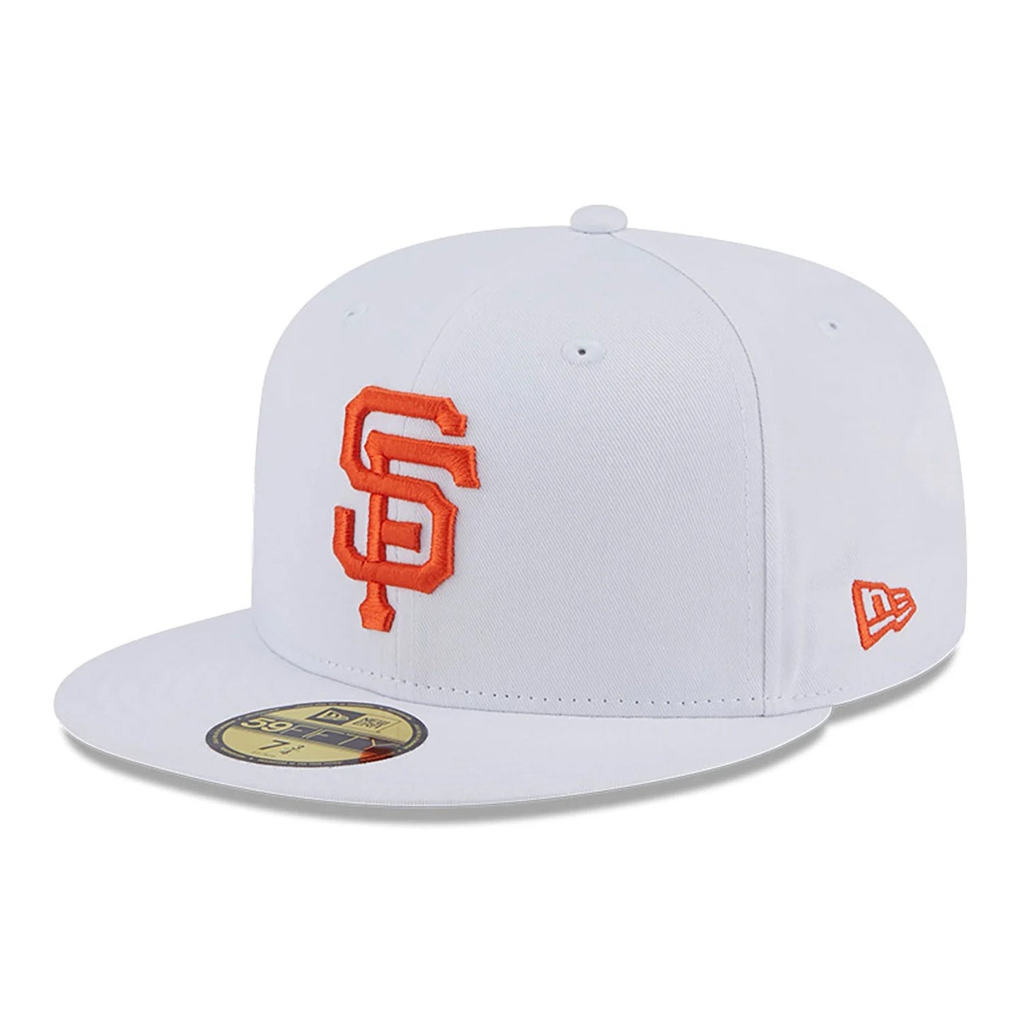 NEW ERA 59fifty kappe san francisco giants team side patch, Weiß