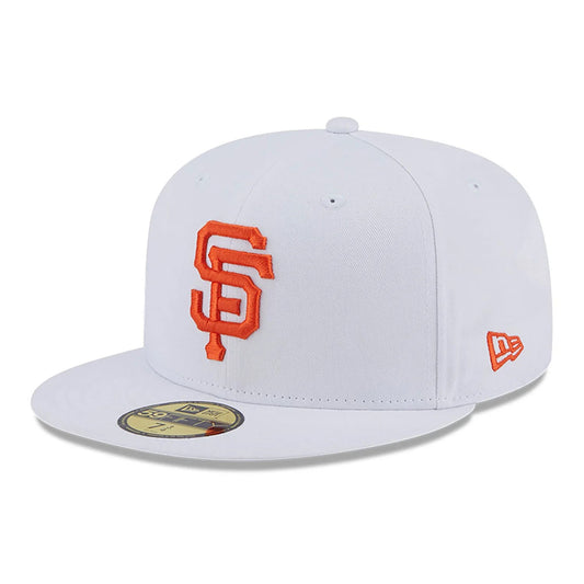 NEW ERA 59fifty kappe san francisco giants team side patch, Weiß