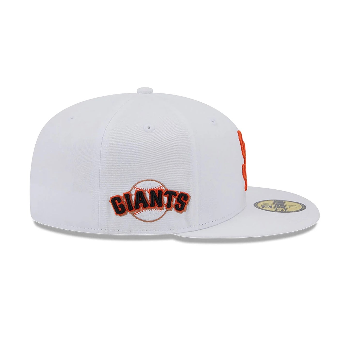 NEW ERA 59fifty kappe san francisco giants team side patch, Weiß