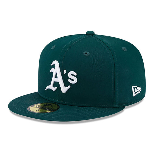 NEW ERA 59fifty kappe oakland athletics team sidepatch, Grün