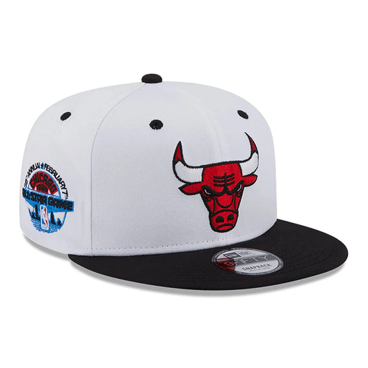 NEW ERA 9fifty kappe chicago bulls white crown patch, Weiß