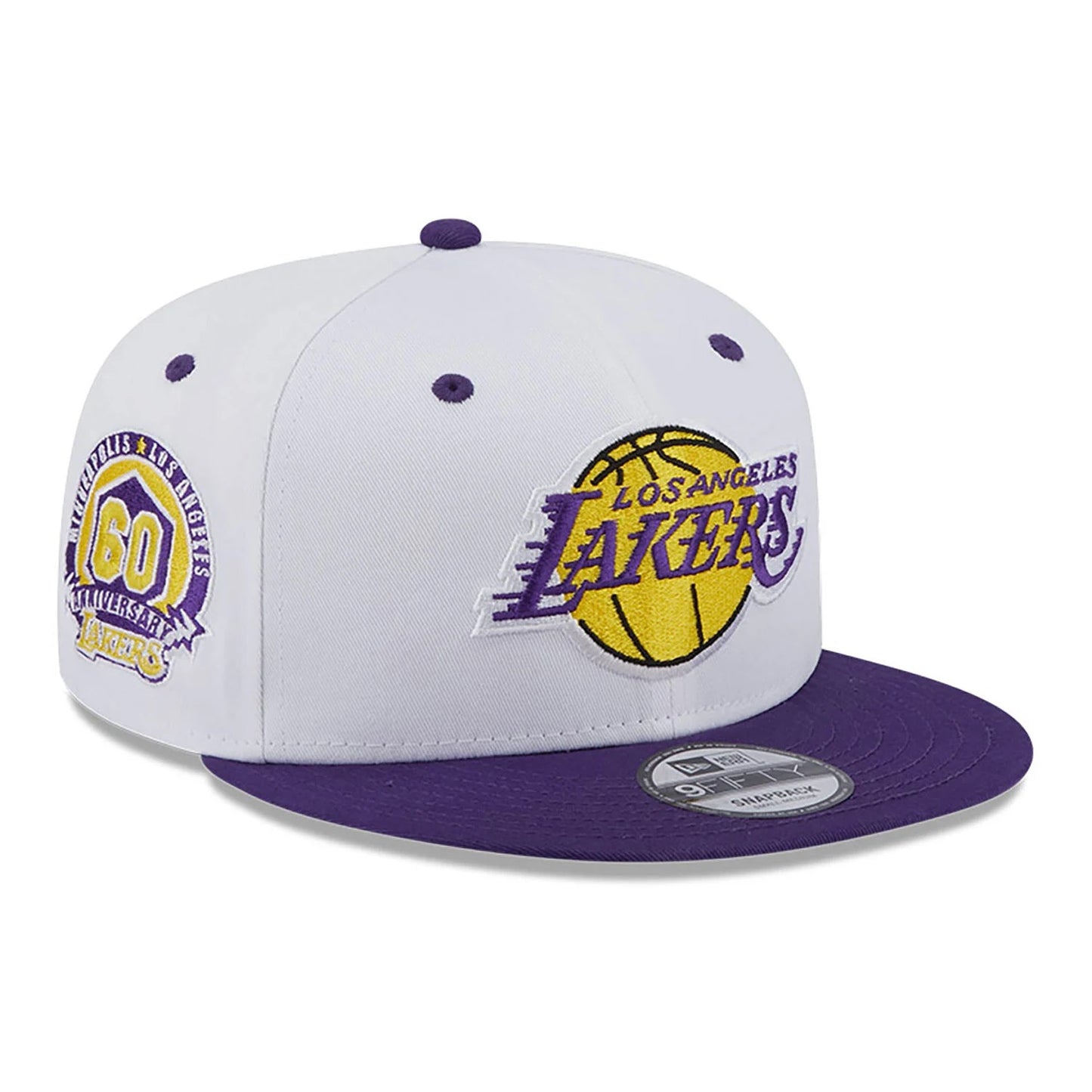 NEW ERA 9fifty kappe la lakers white crown patch, Weiß