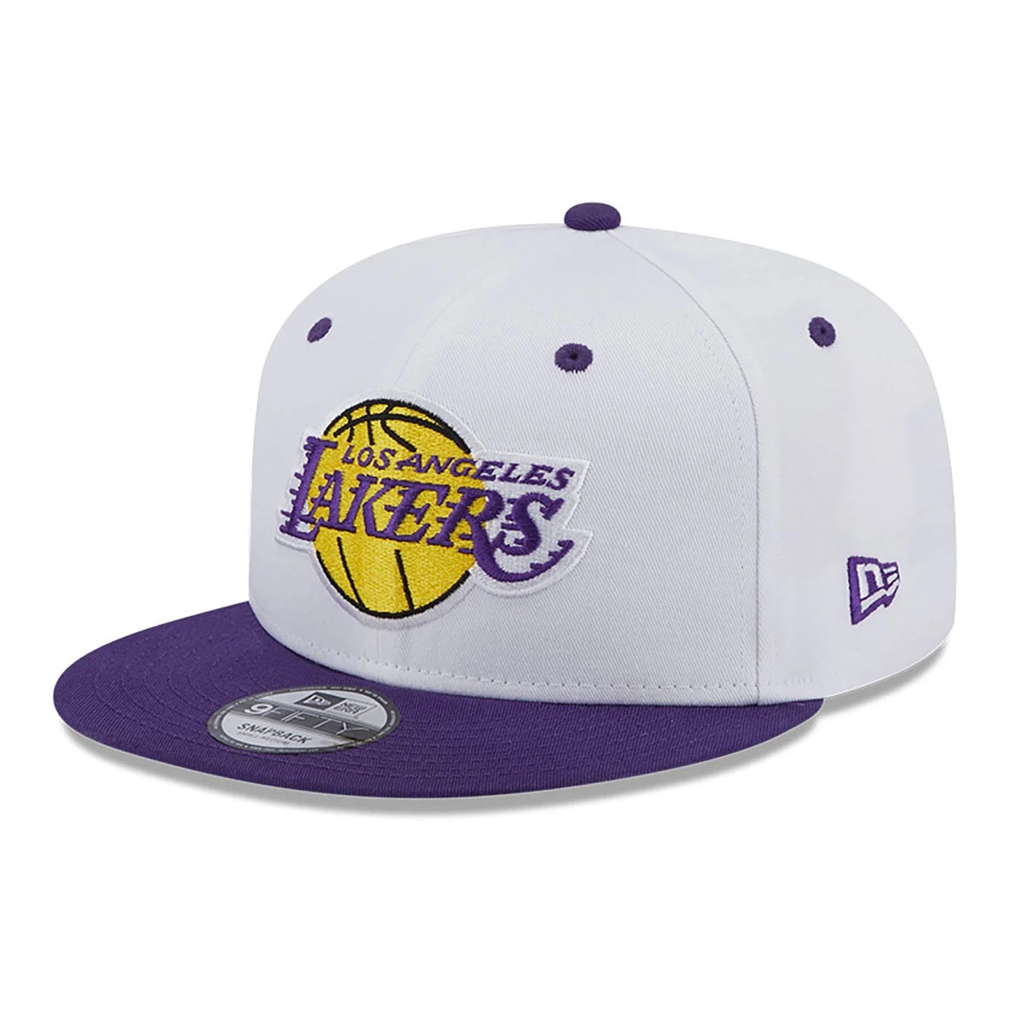 NEW ERA 9fifty kappe la lakers white crown patch, Weiß