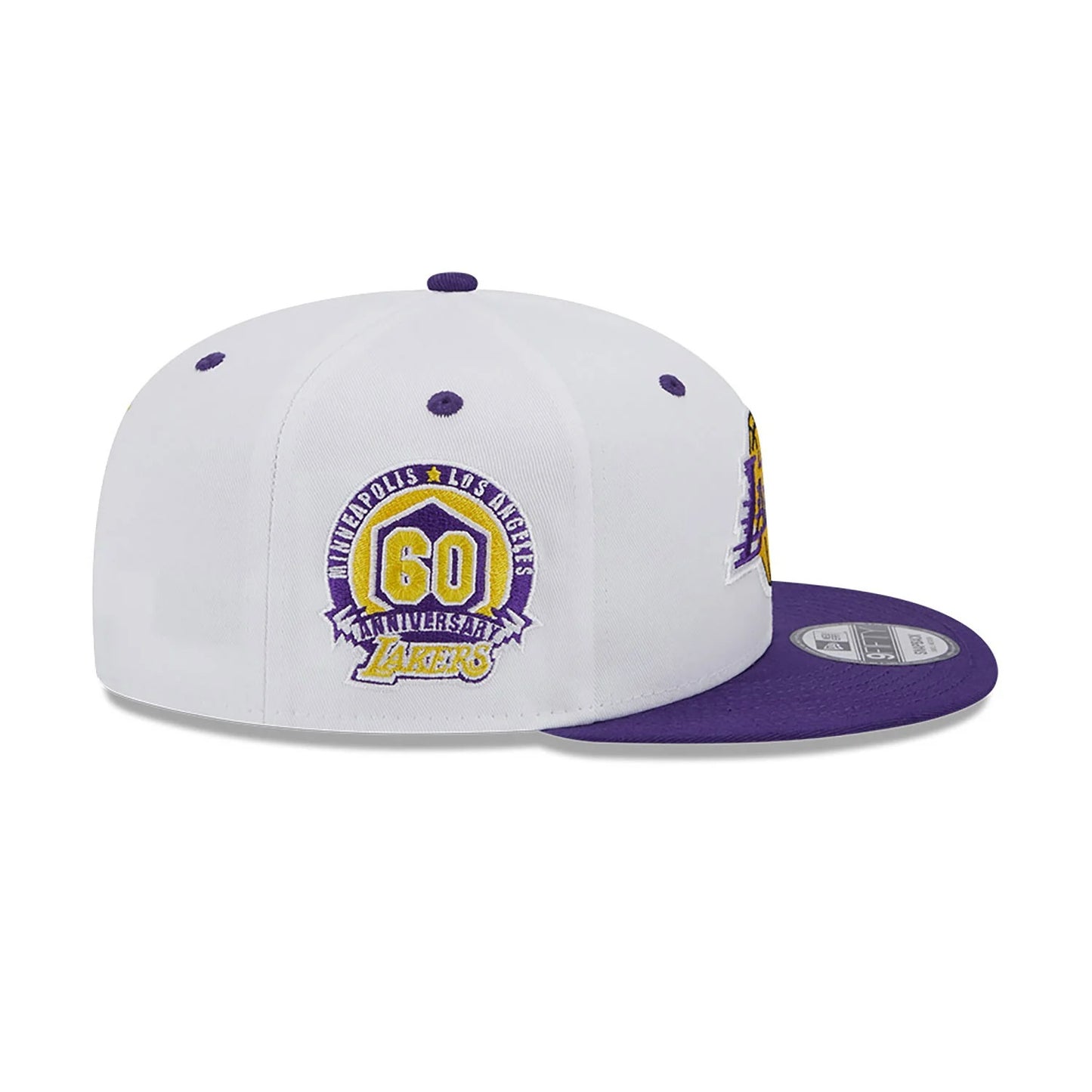 NEW ERA 9fifty kappe la lakers white crown patch, Weiß