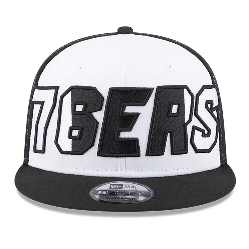 NEW ERA 9fifty kappe philadelphia 76ers nba back half schwarz