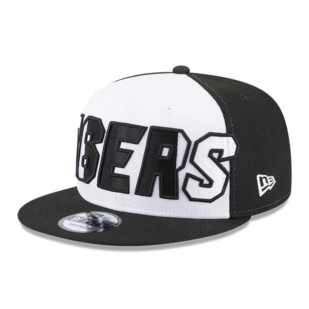 NEW ERA 9fifty kappe philadelphia 76ers nba back half schwarz