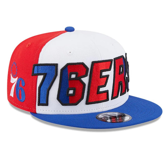 NEW ERA 9fifty kappe philadelphia 76ers nba back half, Blau