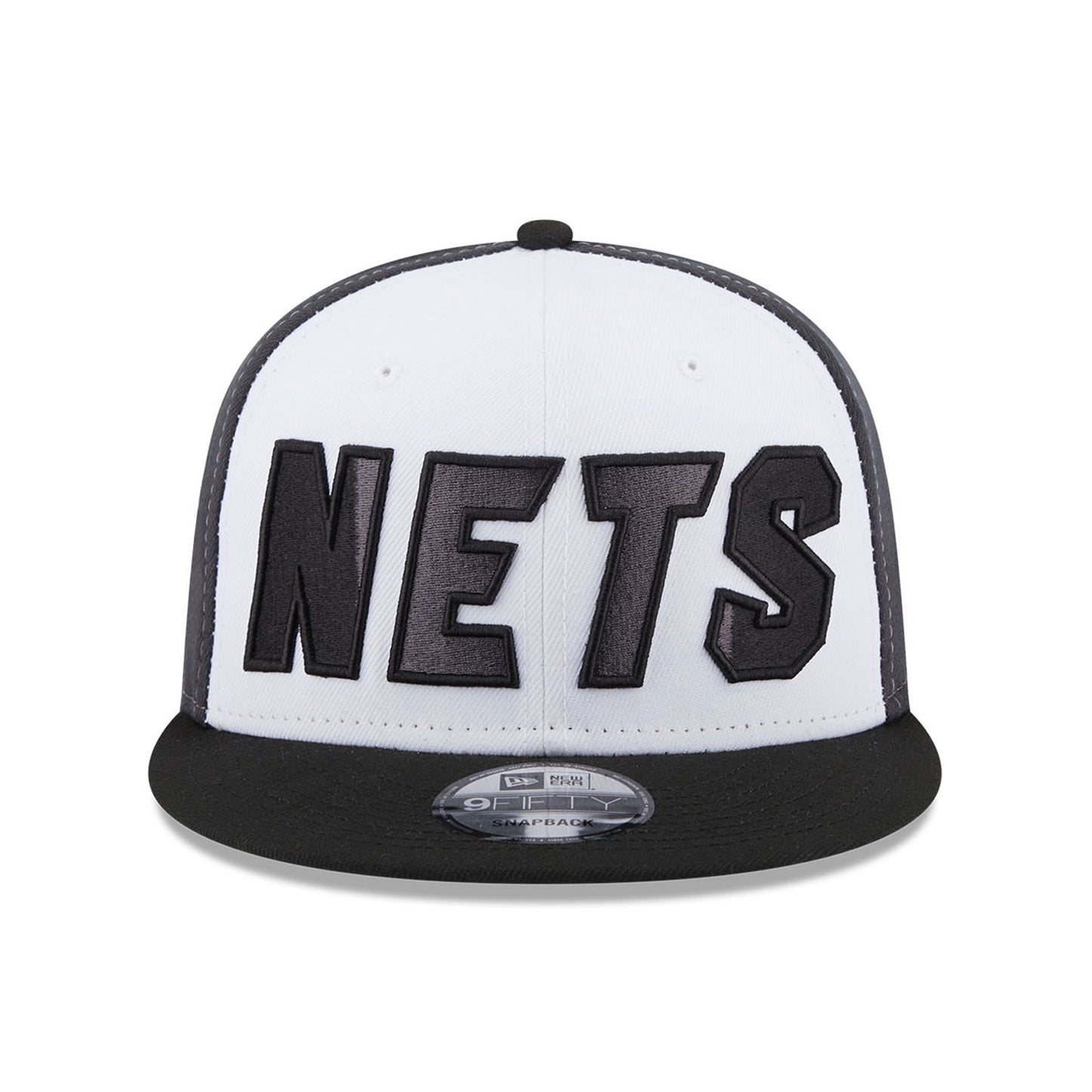 NEW ERA 9fifty kappe brooklyn net nba back half, Schwarz