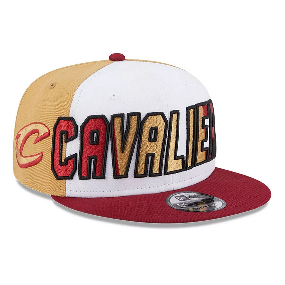 NEW ERA 9fifty kappe cleveland cavaliers nba back half, Rot