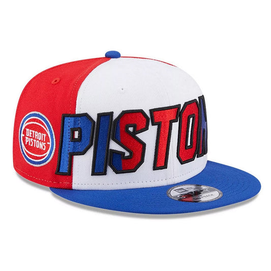 NEW ERA 9fifty kappe detroit pistons nba back half, Blau