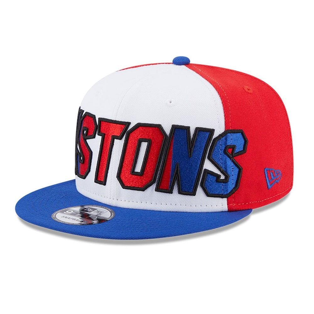 NEW ERA 9fifty kappe detroit pistons nba back half, Blau