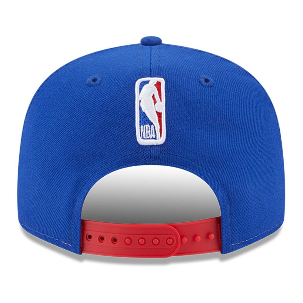 NEW ERA 9fifty kappe detroit pistons nba back half, Blau