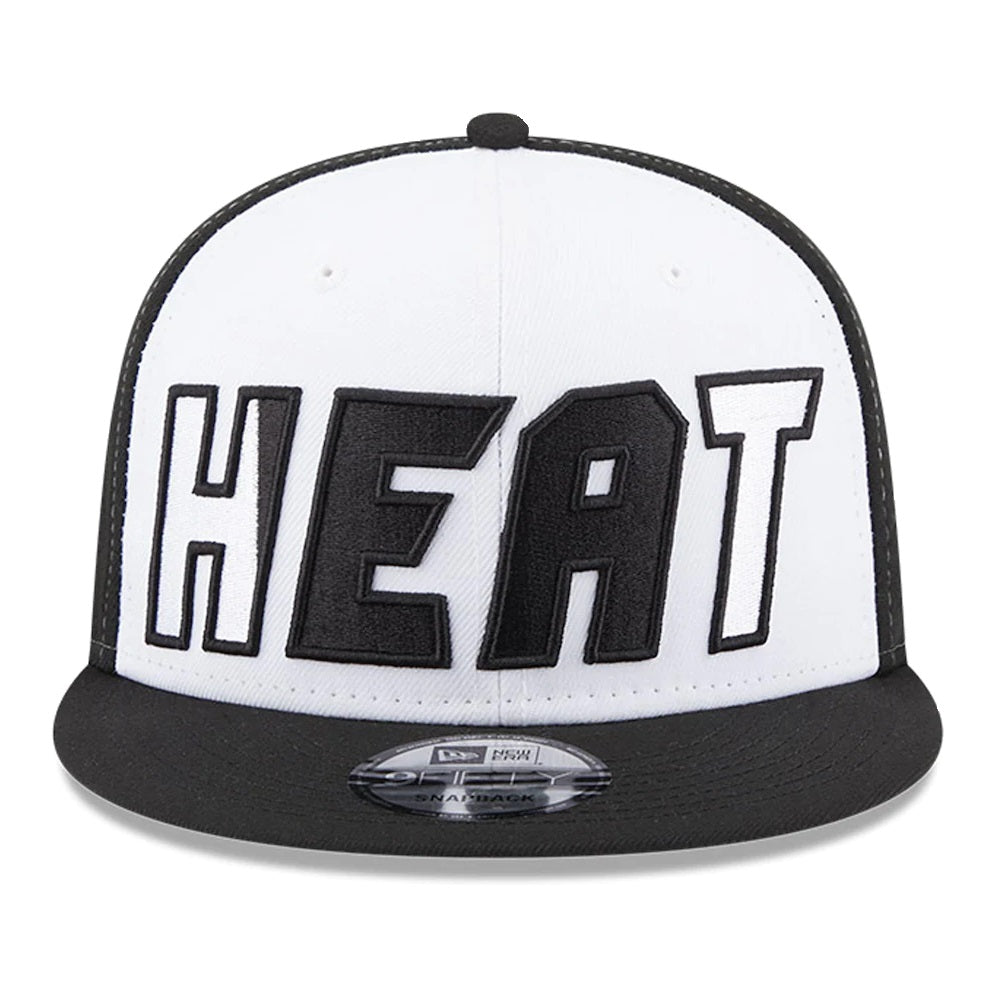 NEW ERA 9fifty kappe miami heat nba back half schwarz