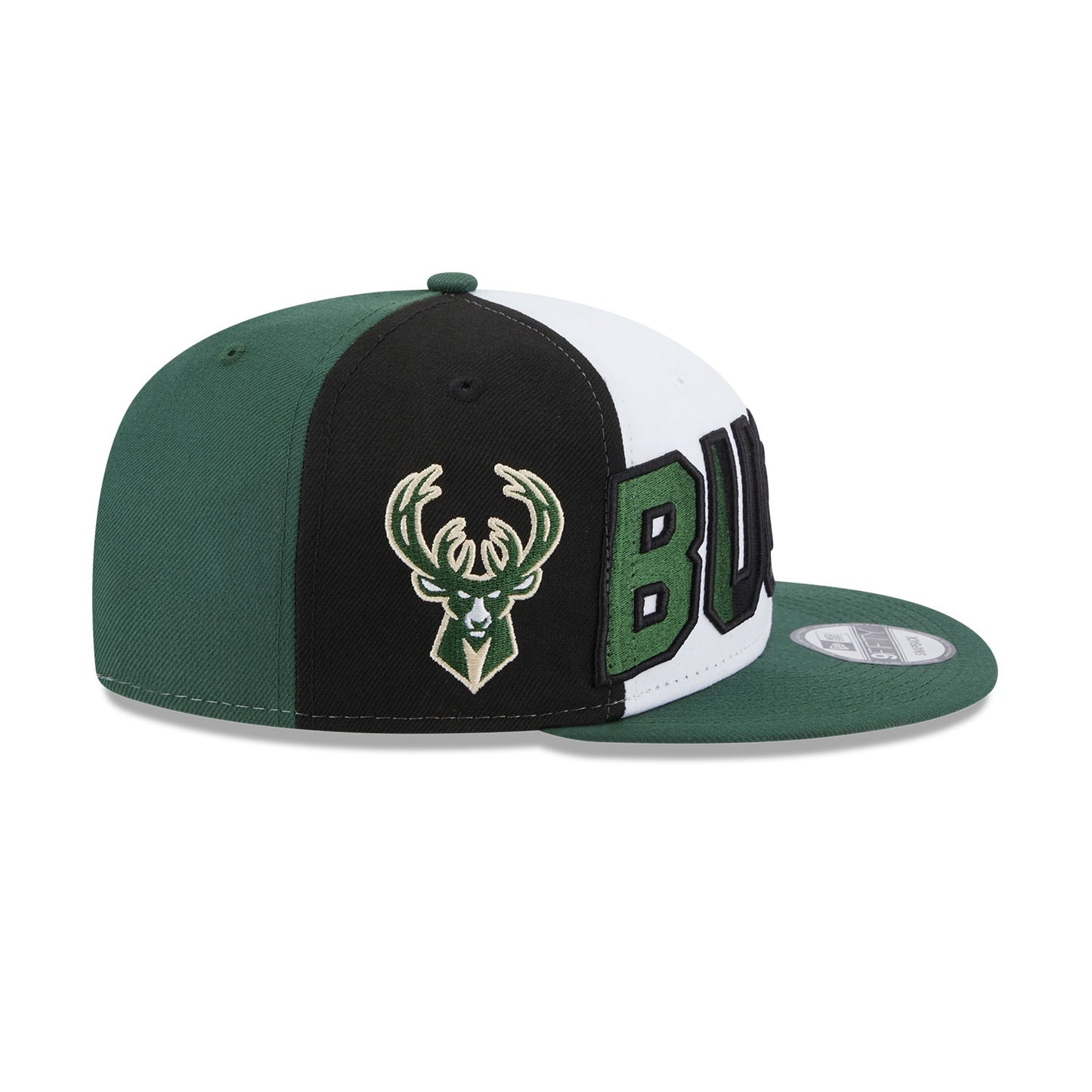 NEW ERA 9fifty kappe milwaukee bucks nba back half, Grün