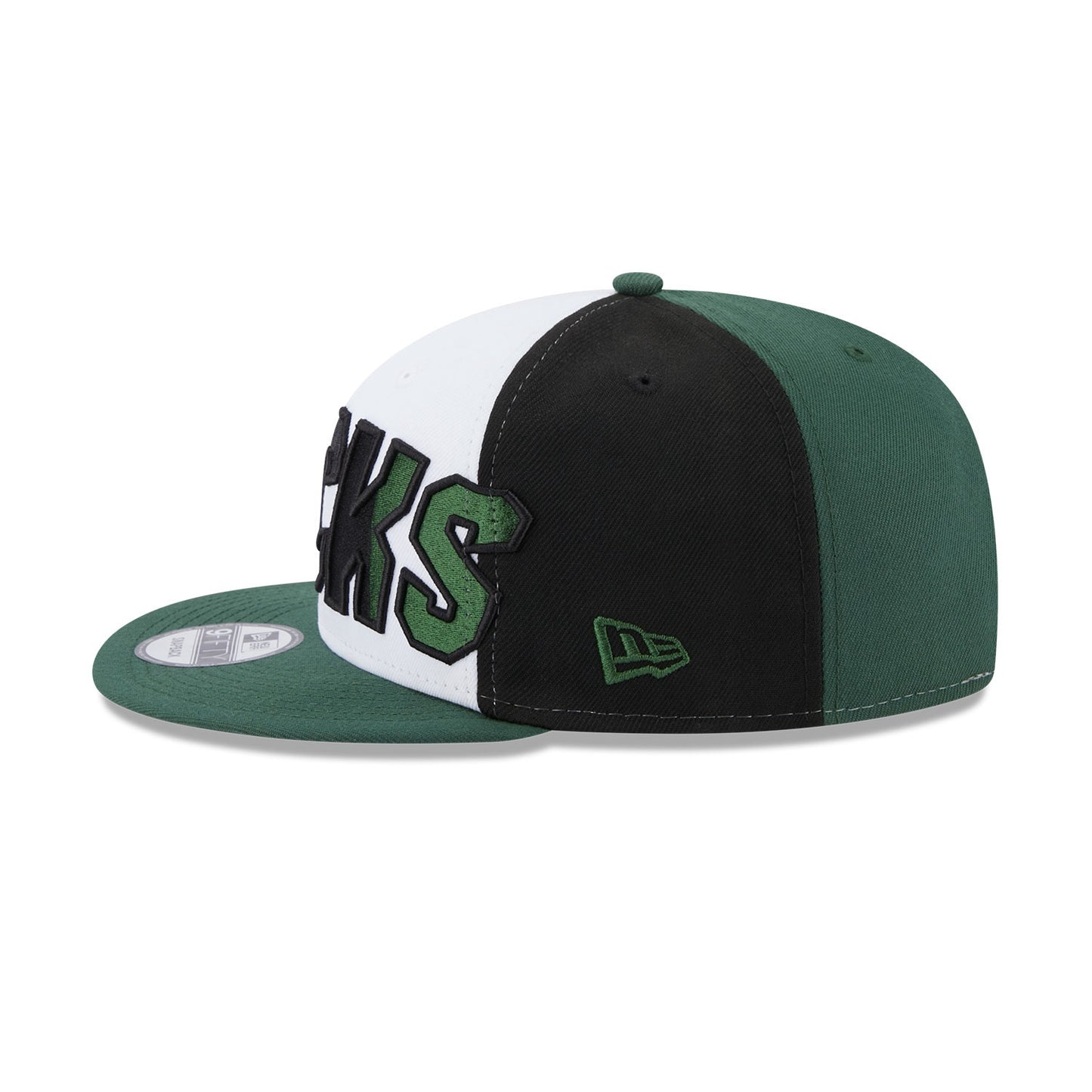 NEW ERA 9fifty kappe milwaukee bucks nba back half, Grün