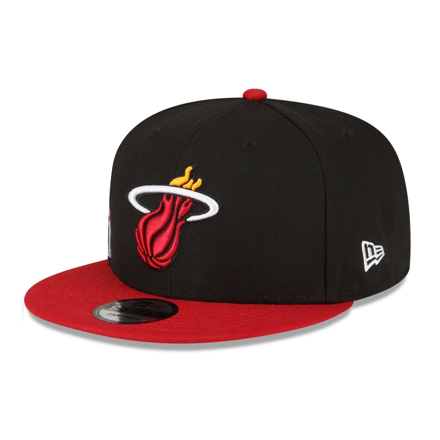 NEW ERA 9fifty kappe miami heat side font, Schwarz