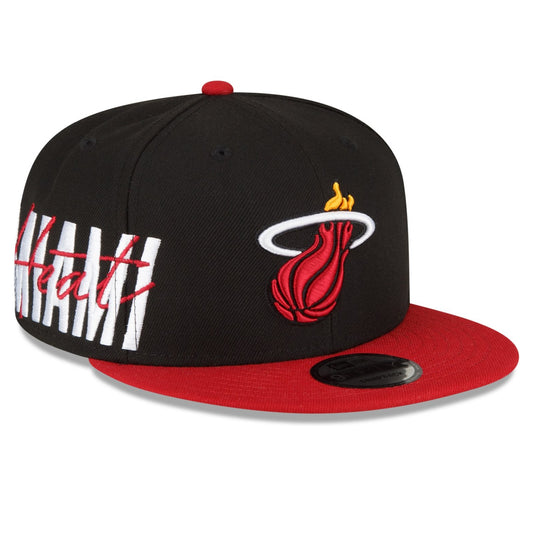 NEW ERA 9fifty kappe miami heat side font, Schwarz