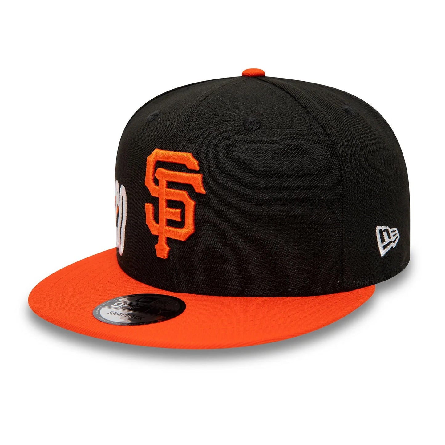 NEW ERA 9fifty kappe san francisco giants side font, Schwarz