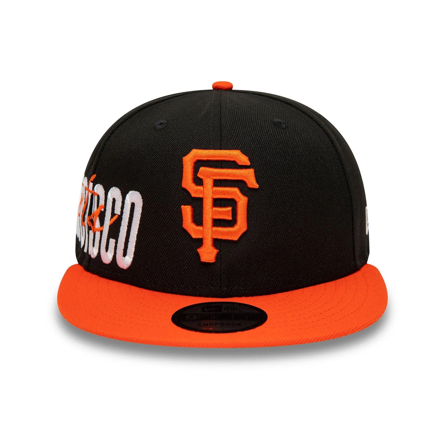 NEW ERA 9fifty kappe san francisco giants side font, Schwarz