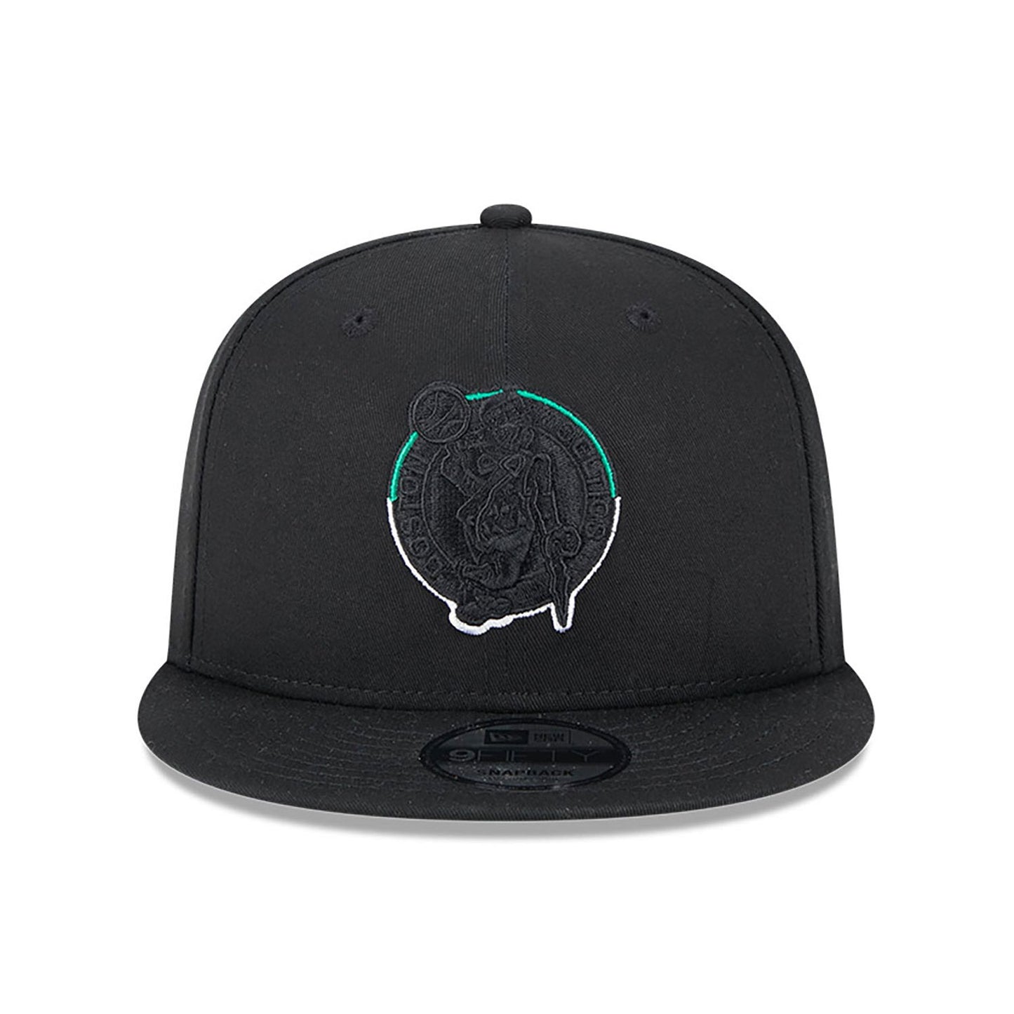 NEW ERA 9fifty kappe boston celtics split logo, Schwarz