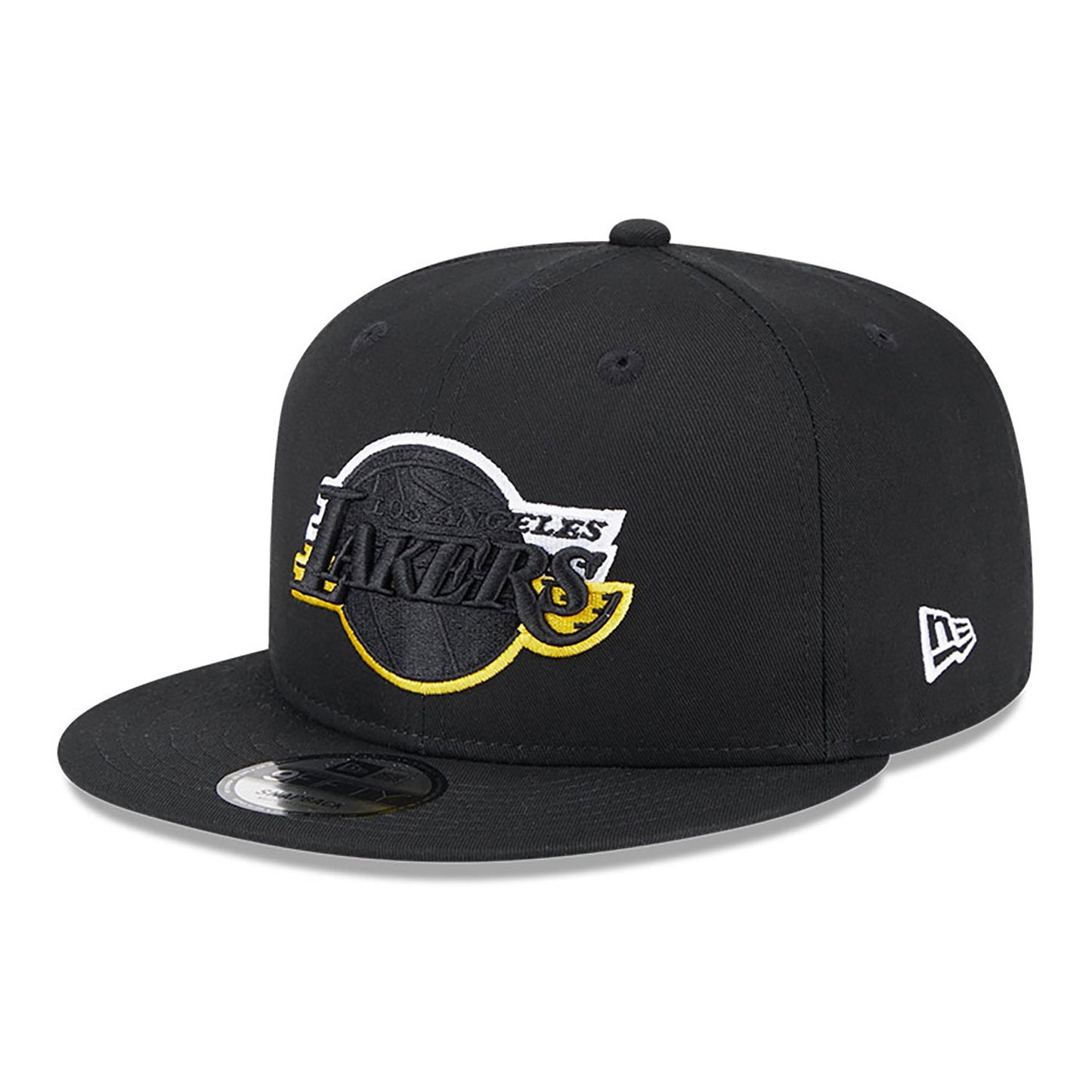 NEW ERA 9fifty kappe la lakers split logo, Schwarz