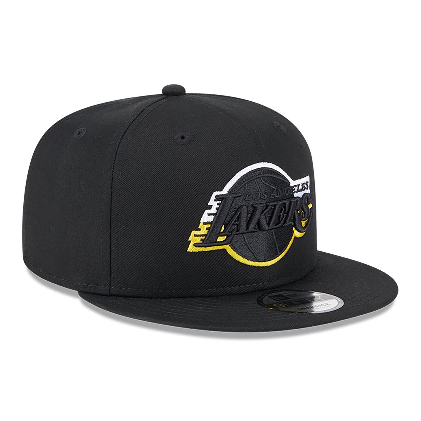 NEW ERA 9fifty kappe la lakers split logo, Schwarz