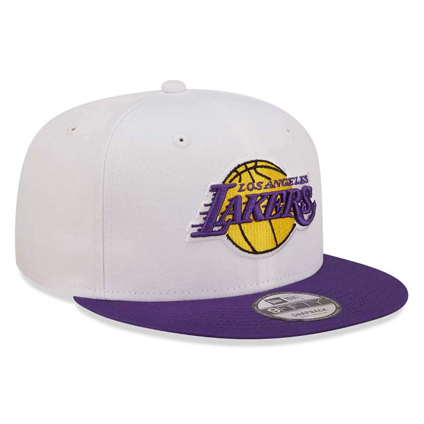 NEW ERA 9fifty kappe la lakers white crown team, Weiß