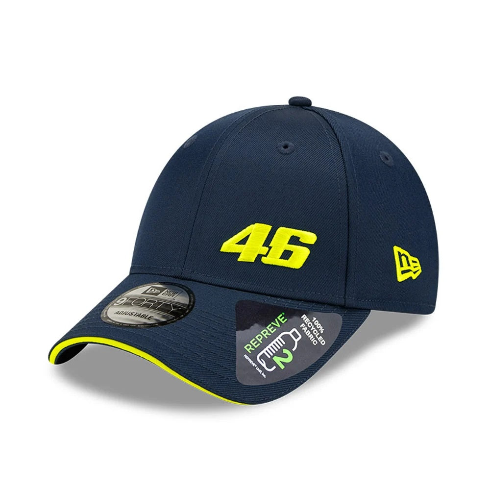 NEW ERA 9forty kappe VR46 repreve flawless, Blau