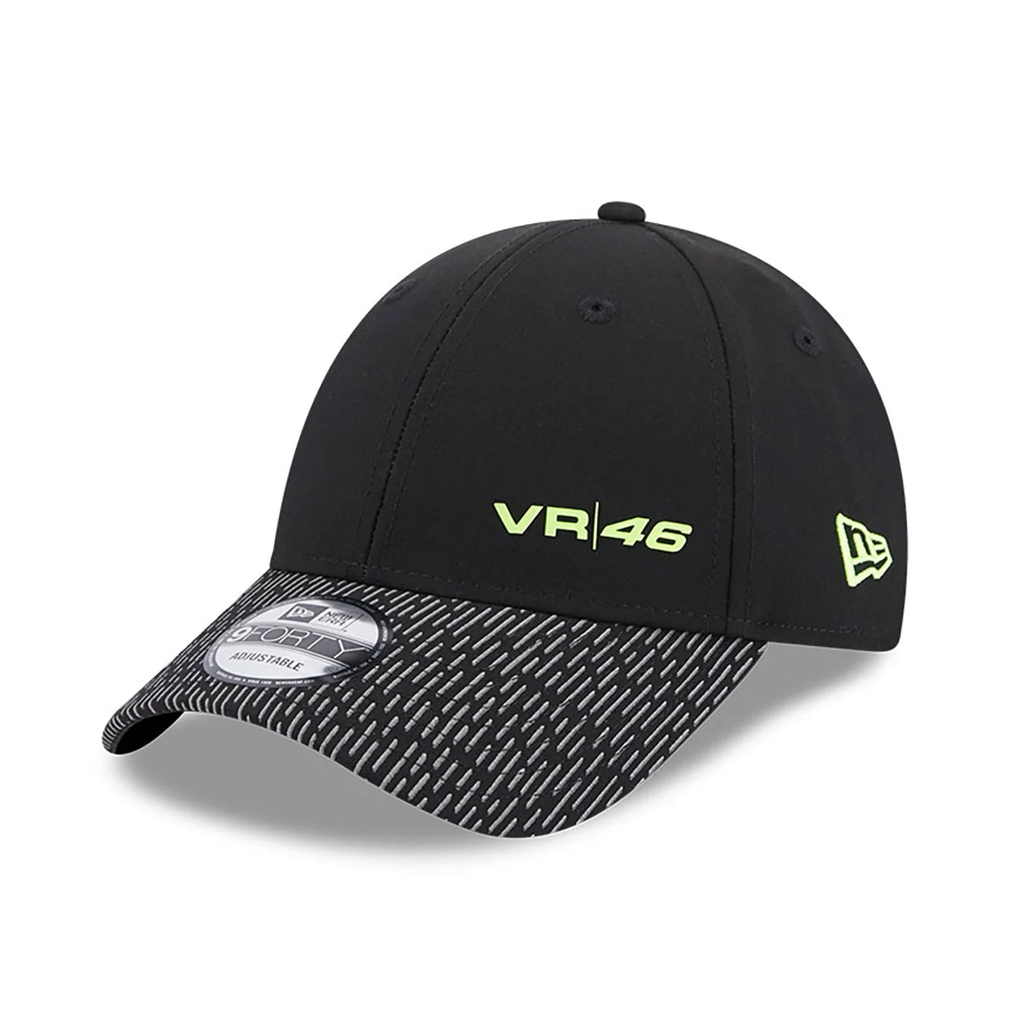 NEW ERA 9forty kappe VR46 reflective verstellbare, Schwarz