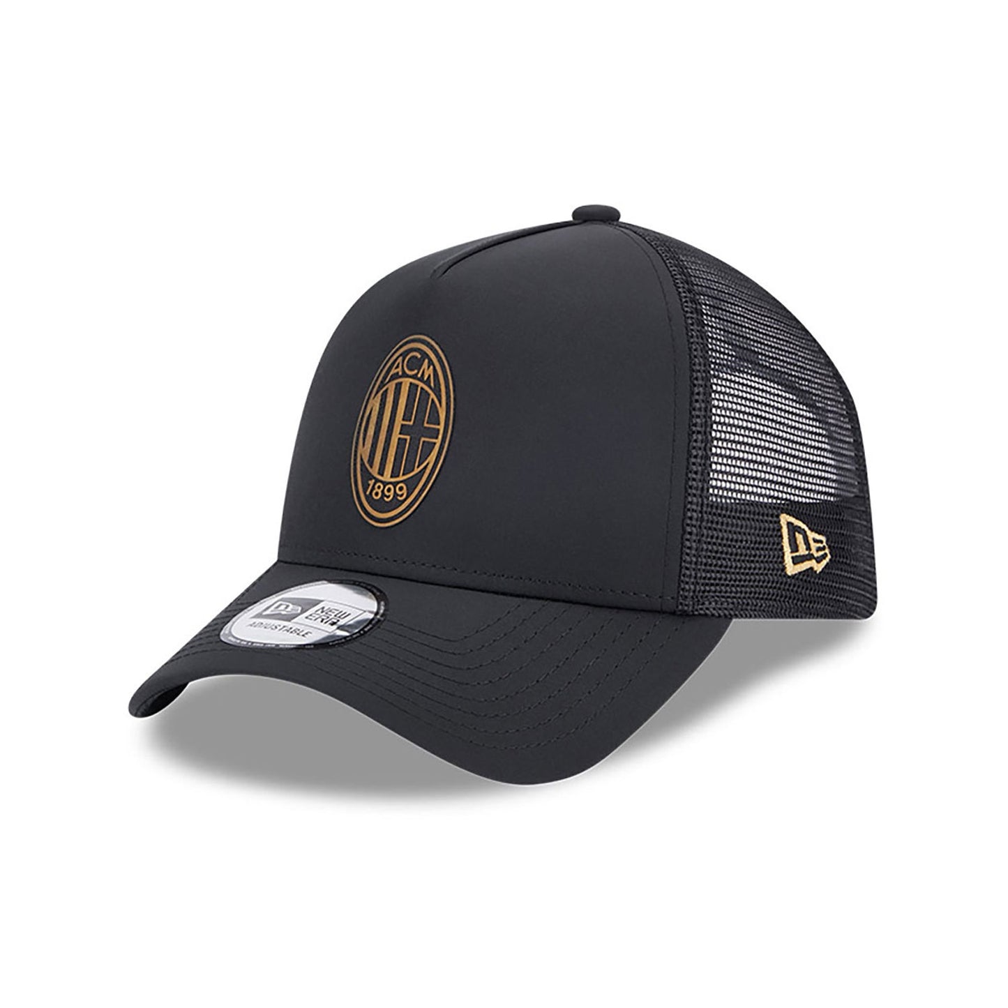 NEW ERA 9forty kappe ac milan a-frame trucker, Schwarz