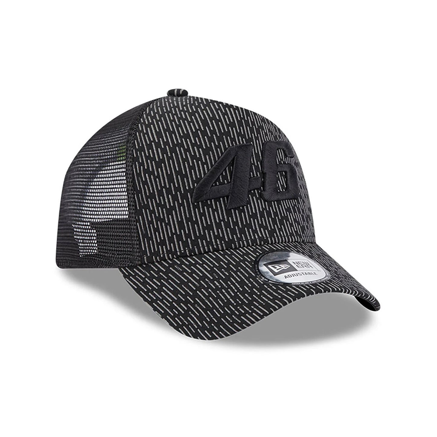 NEW ERA 9forty kappe VR46 reflective a-frame trucker, Schwarz