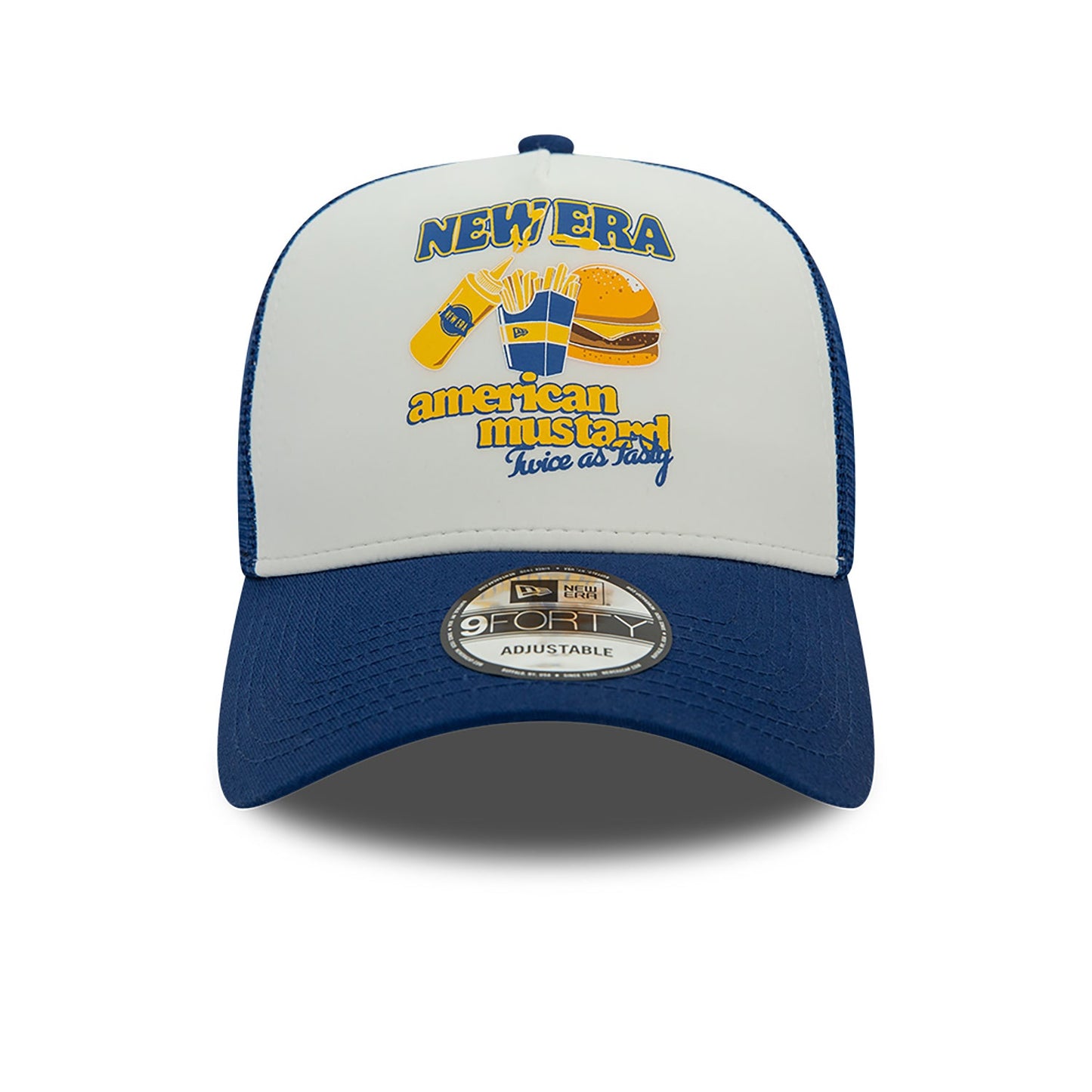 NEW ERA 9forty kappe food burger a-frame trucker, Blau