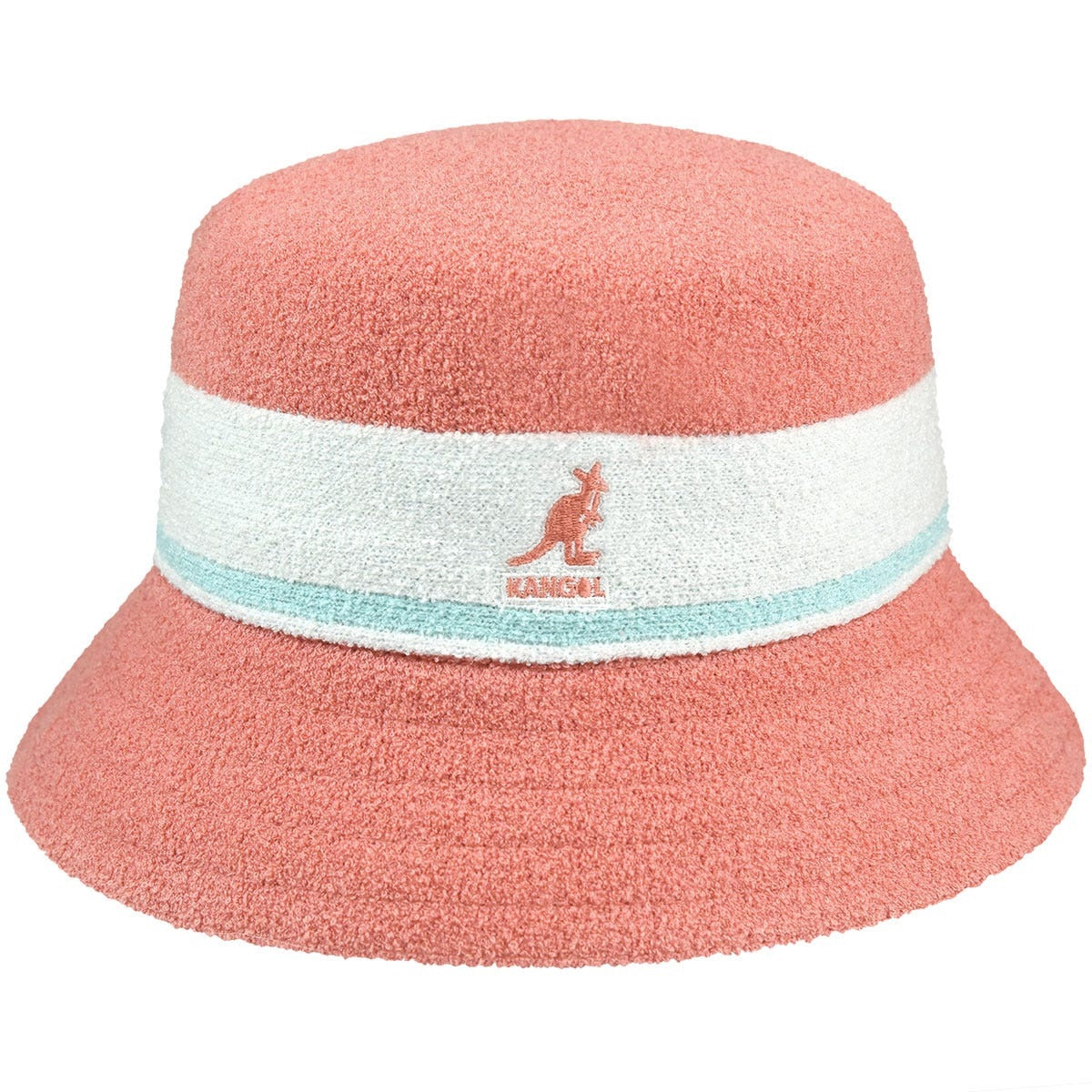 Kangol bermuda stripe bucket fischerhut, Rosa