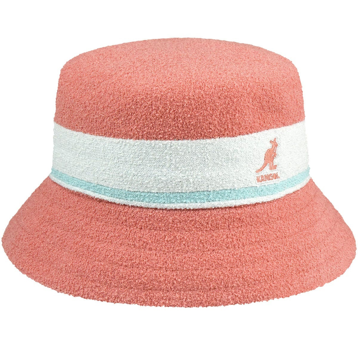 Kangol bermuda stripe bucket fischerhut, Rosa