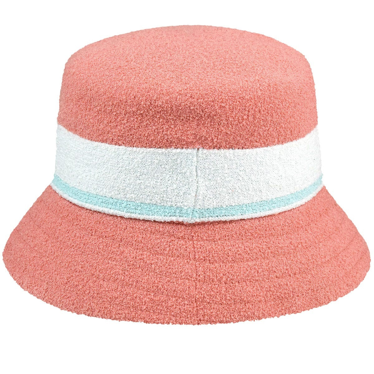 Kangol bermuda stripe bucket fischerhut, Rosa