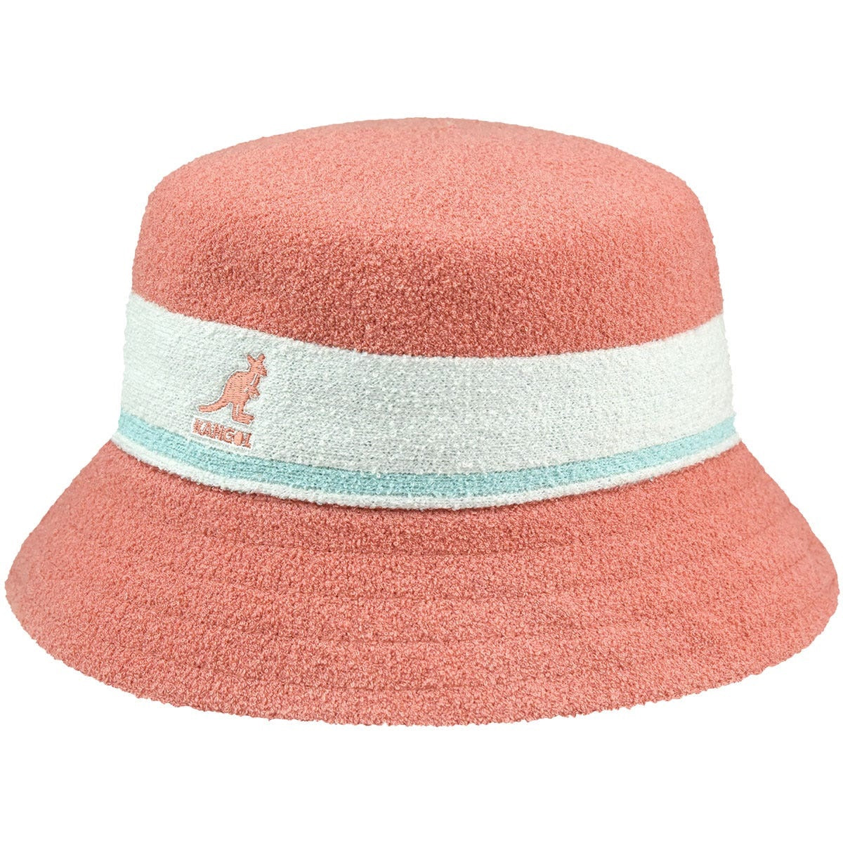 Kangol bermuda stripe bucket fischerhut, Rosa