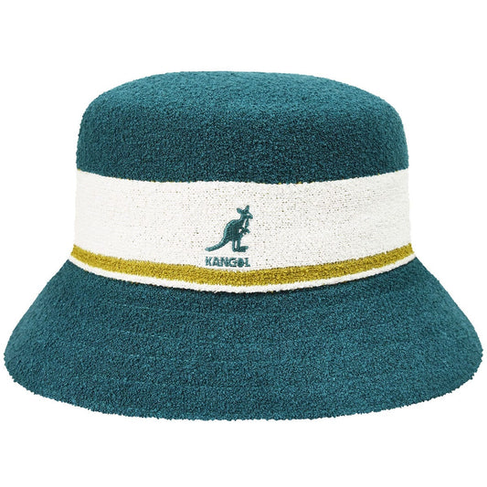 Kangol bermuda stripe bucket fischerhut, Grün