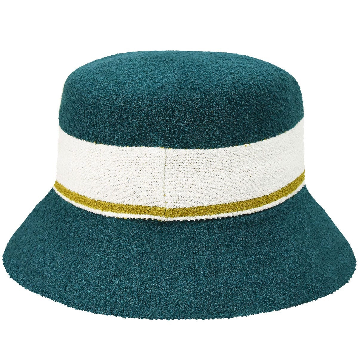 Kangol bermuda stripe bucket fischerhut, Grün