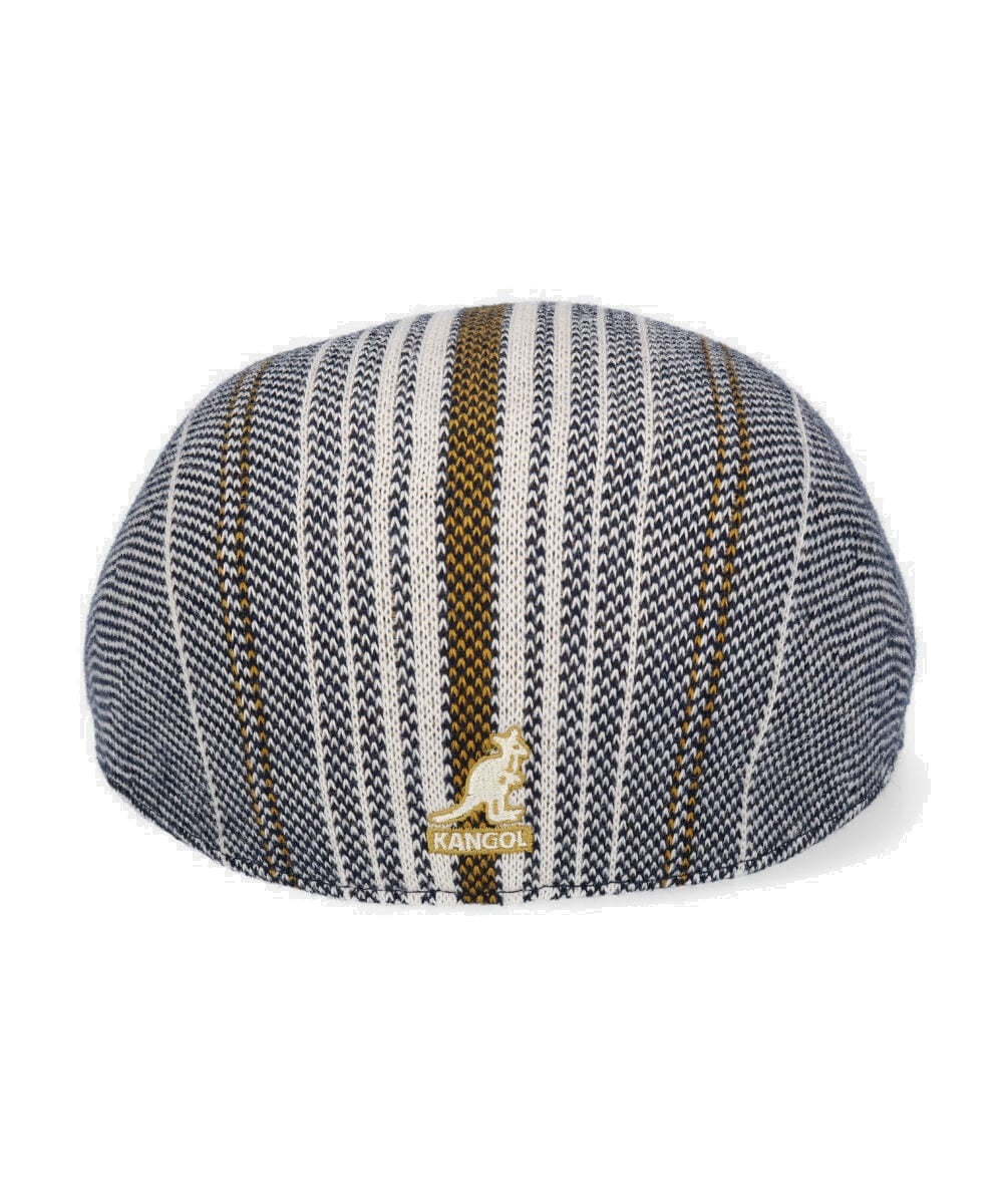 Kangol birds eye stripe 507 flatcap, Grau