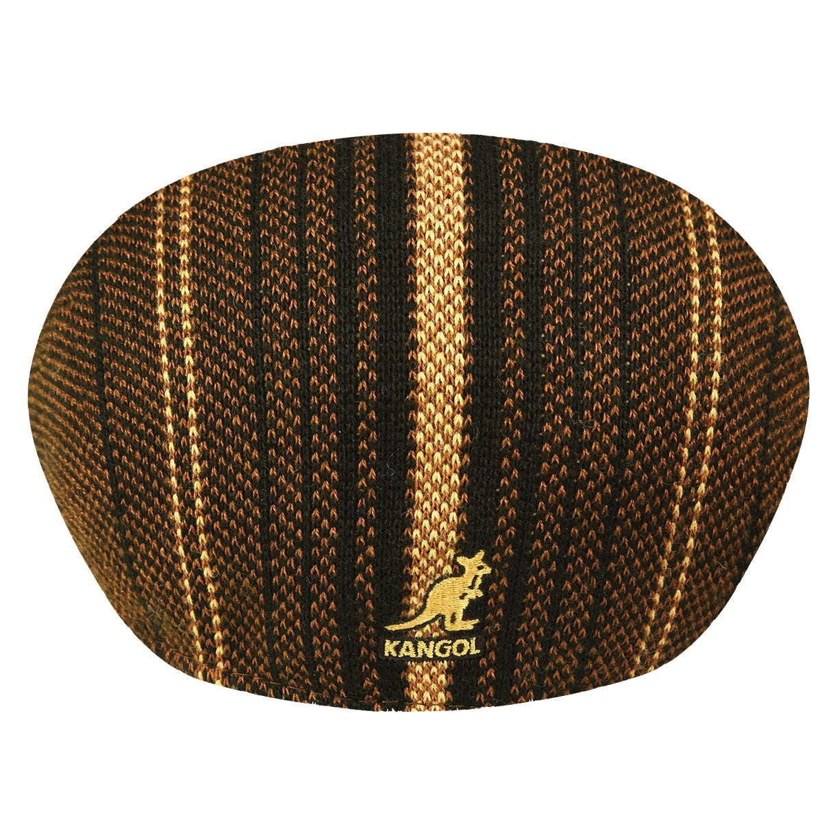 Kangol birds eye stripe 507 flatcap, Braun