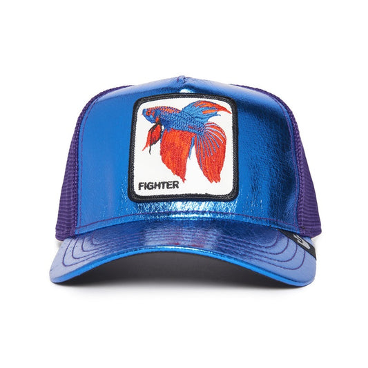 Goorin Bros blue light fighter trucker cap, Blau