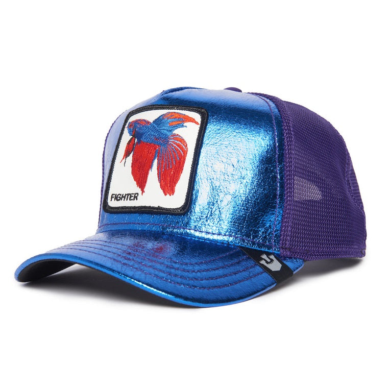 Goorin Bros blue light fighter trucker cap, Blau