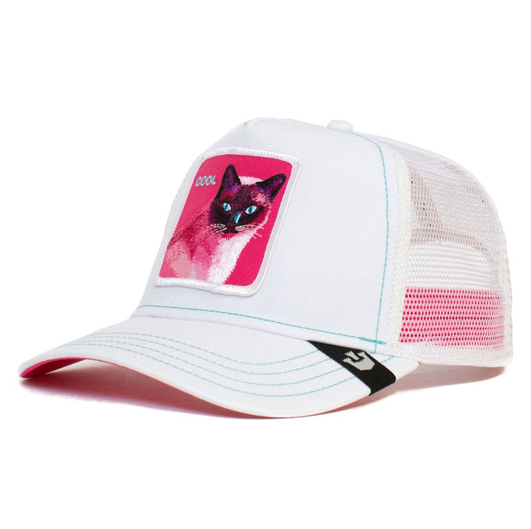 Goorin Bros kitty trip trucker cap, Weiss