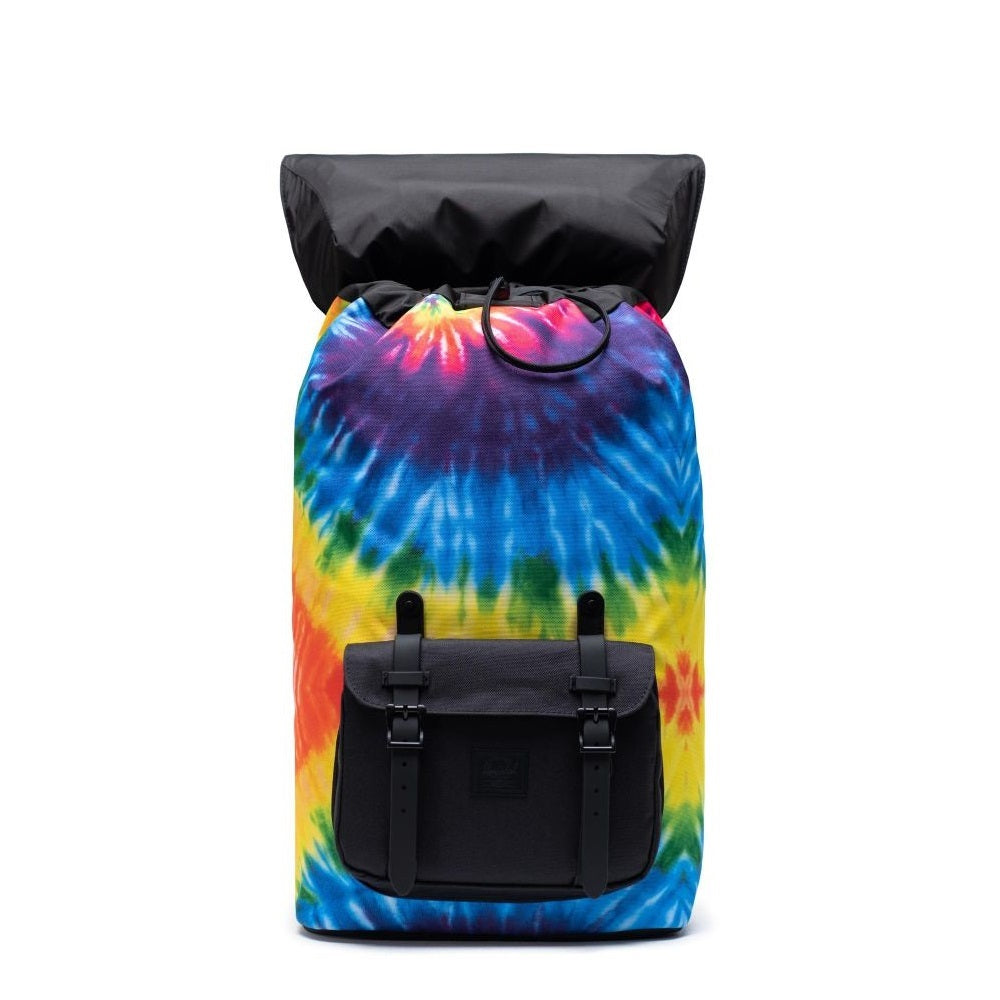 Herschel rucksack little america rainbow tie dye, Schwarz