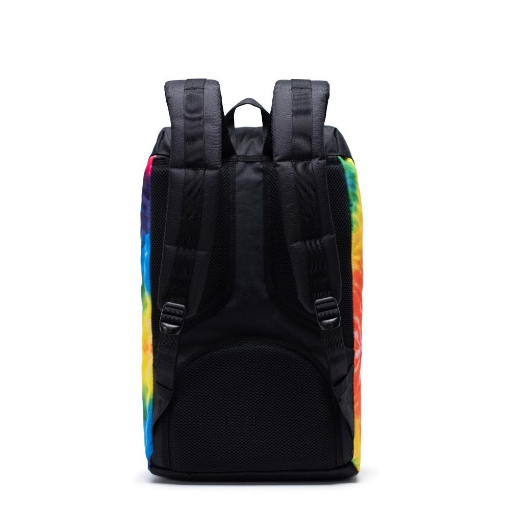 Herschel rucksack little america rainbow tie dye, Schwarz