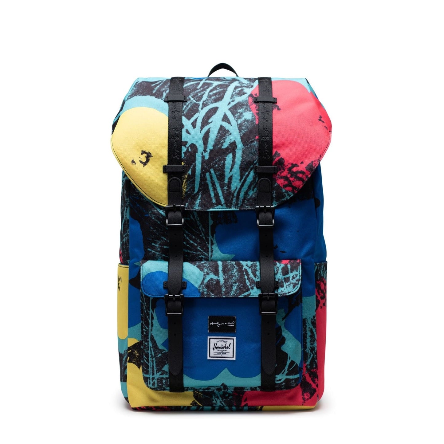 Herschel rucksack little america andy warhol flowers, Schwarz