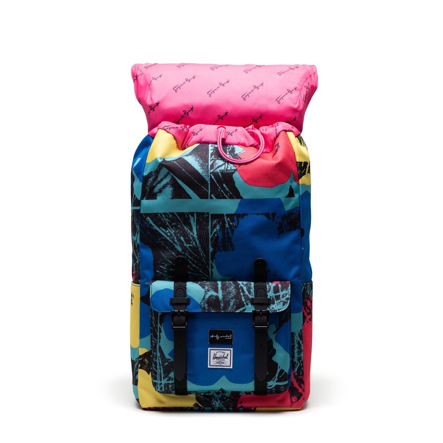 Herschel rucksack little america andy warhol flowers, Schwarz